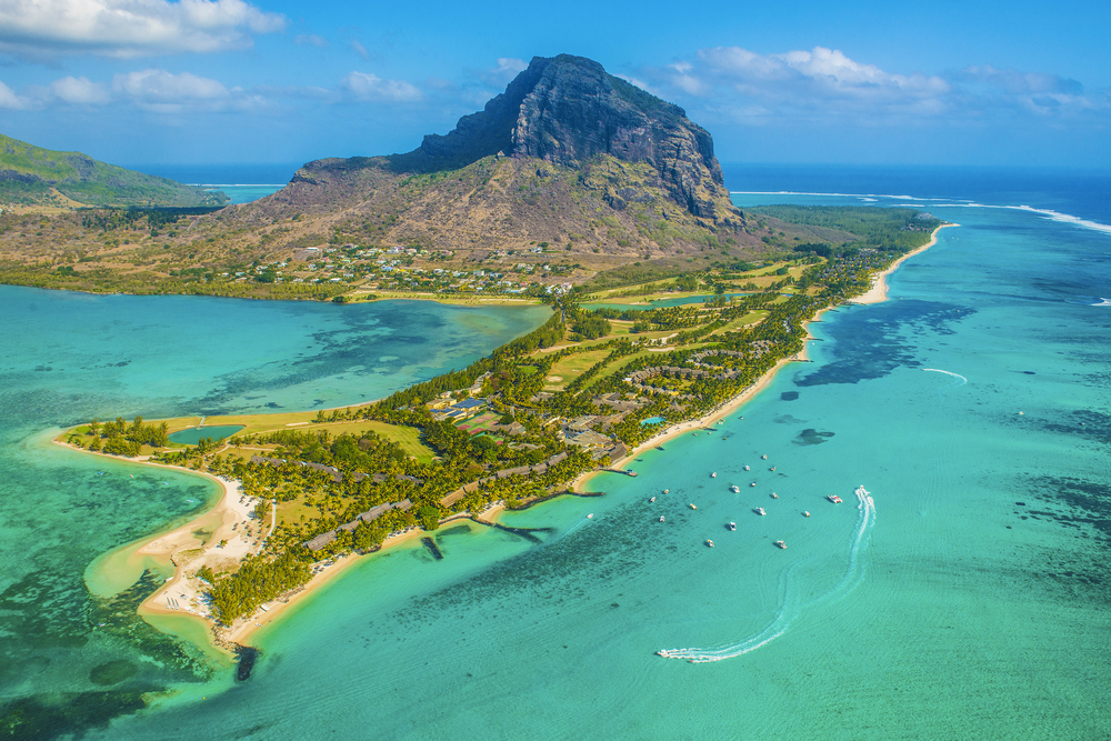 Over Mauritius